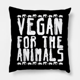 Vegan for the Animals, Vegan Activism, Vegan Christmas, Gifts 2023 Pillow