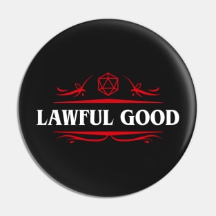 Lawful Good Alignment Dungeons Crawler and Dragons Slayer Pin