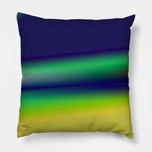 yellow blue green texture Pillow