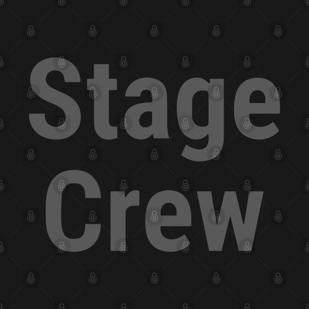 Stage Crew Gray by sapphire seaside studio