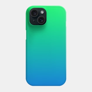 Earth Color Gradient Green to Blue Phone Case