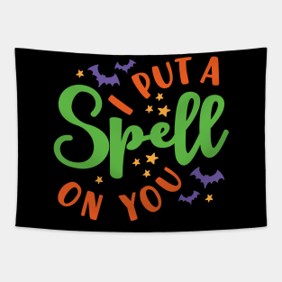 I Put A Spell On You Halloween Fall Cute Tapestry