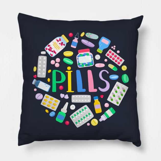 Pills Concept Pillow by Mako Design 