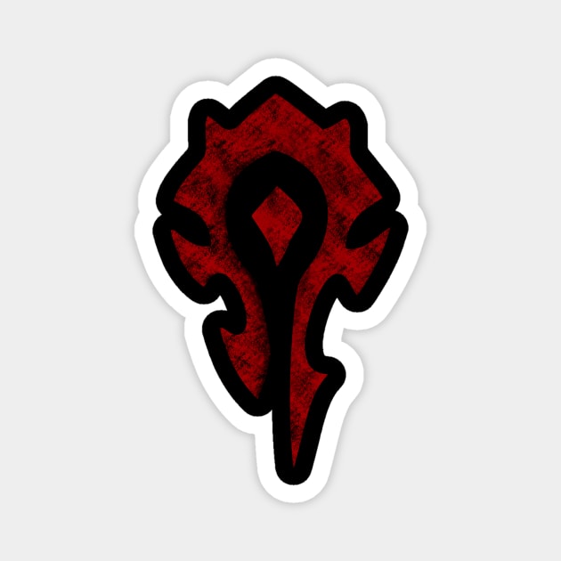 For the Horde! Rusty design style Magnet by DanielVind