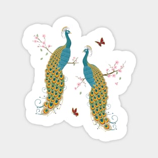 Beautiful Peacock Magnet