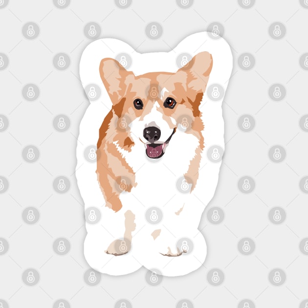 Cute Corgi Dog Magnet by bluhak