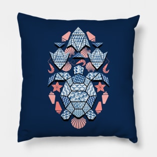 Geometric Ocean Bed Pillow