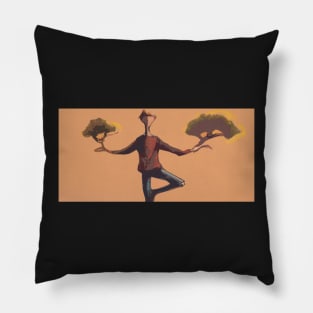 Tree Pose Cap Pillow