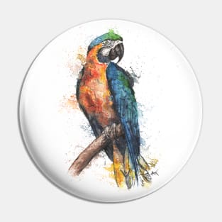 Macaw Parrot Pin