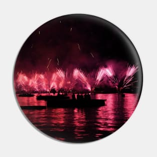 Fireworks red / Swiss Artwork Photography Pin