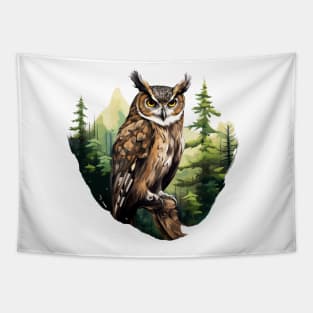 Great Horned Owl Tapestry