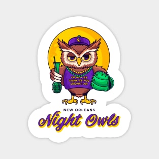 New Orleans Night Owls Color Magnet
