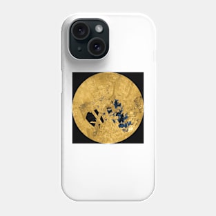 Titan's lakes, Cassini image (C023/1728) Phone Case