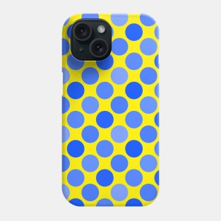 Blue and Yellow Polkadot Pattern for Down Syndrome Awareness Phone Case