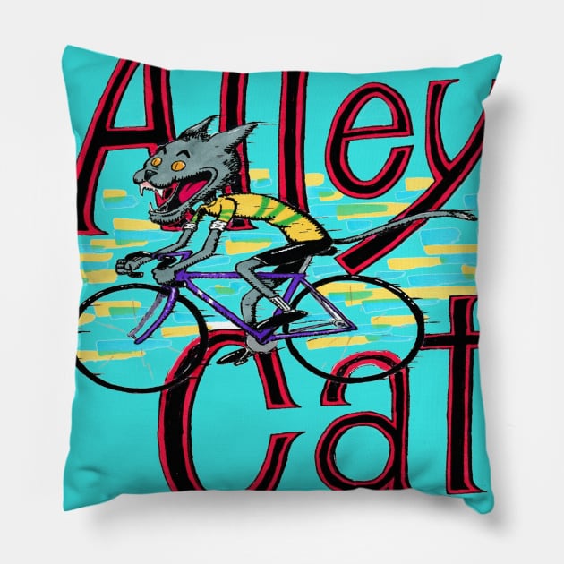 Alley Cat Pillow by Gus the little guy