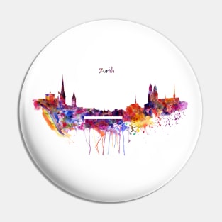 Zurich Skyline Pin