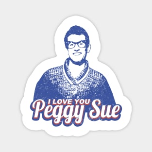 BUDDY HOLLY PEGGY SUE ROCK AND ROLL UNOFFICIAL LEGEND Magnet