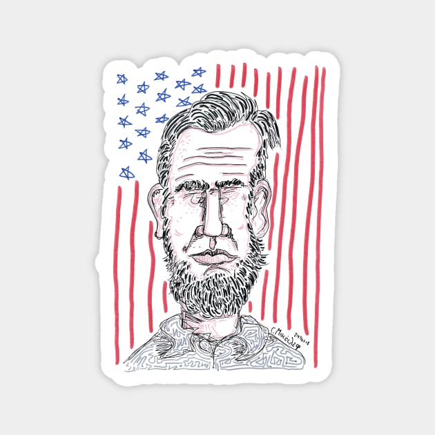 Abraham Lincoln Magnet by micalef