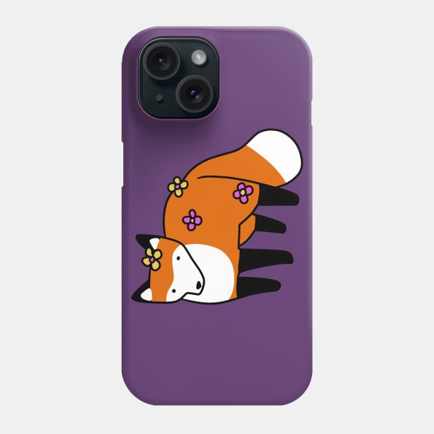 Flower Fox Phone Case by saradaboru