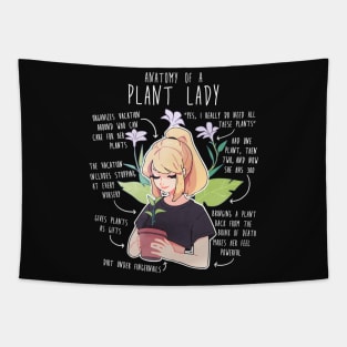 Plant Lady Anatomy Tapestry