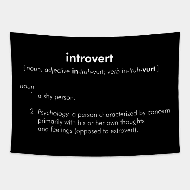 Introvert Definition Tapestry by NaturalSkeptic