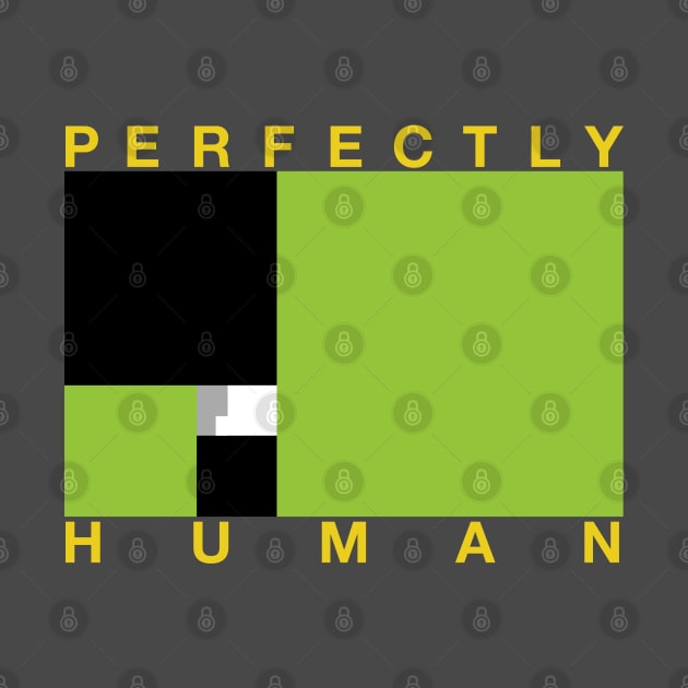 Perfectly Human - Agender Pride Flag by OutPsyder