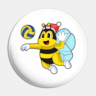 Bee Christmas Volleyball Pin