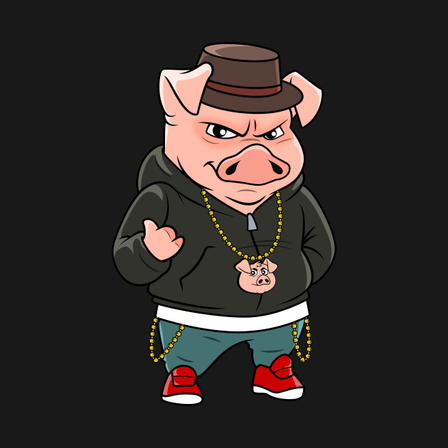 Discover Hog Wild - Rapper Pig - T-Shirt