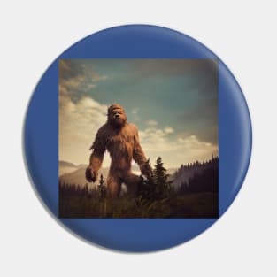 Sasquatch in Nature Pin