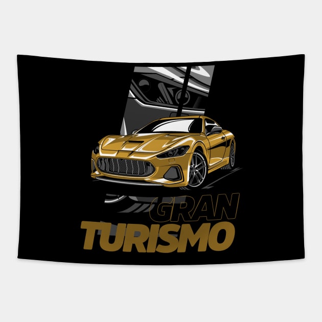 Maseratti GranTurismo Gold Tapestry by aredie19