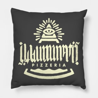 Illuminati's Pizzeria [yellow] Pillow