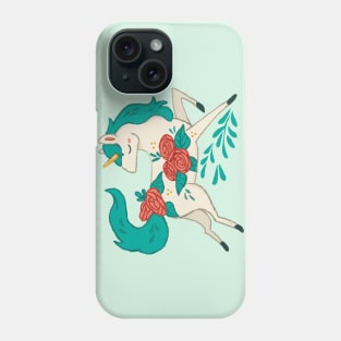 Unicorn Flowers Phone Case