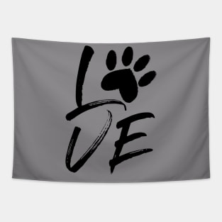 Love paw T-shirt Tapestry