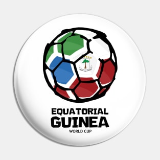 Equatorial Guinea Football Country Flag Pin