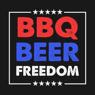 BBQ Beer Freedom design | BBQ Beer Freedom design T-Shirt