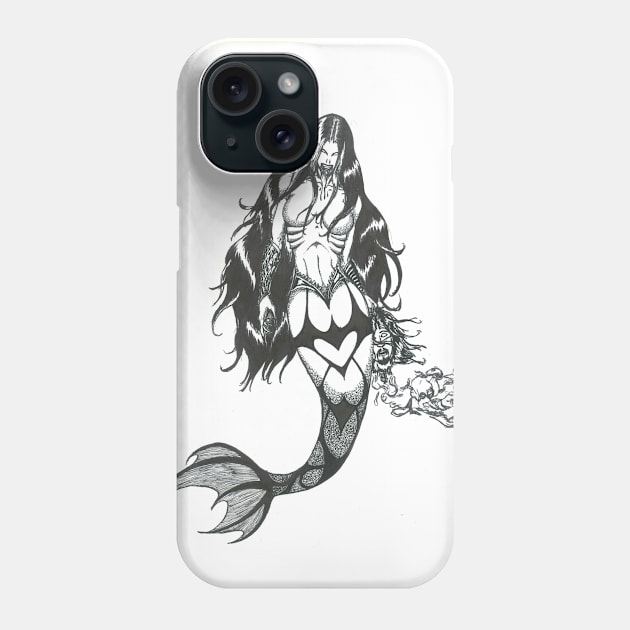 Something In The Water Phone Case by AnalogArtByAdam