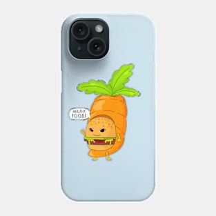 Healthy food and humor Phone Case