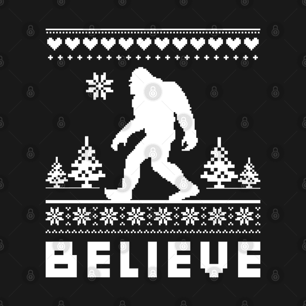 Big Foot Sasquatch Christmas Ugly Christmas Boys Girls by BrightGift