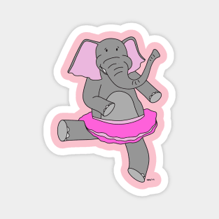 Dancing Elephant Magnet