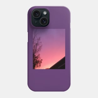 Sunset gradient over my house Phone Case