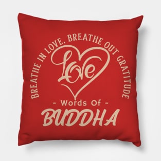 Breathe in Peace. Breathe out Stress. Breathing Exercise. Mind Power. Pillow