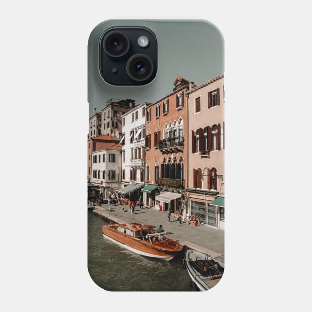 Pink Buildings Venice Architecture Photography Phone Case by A.P.