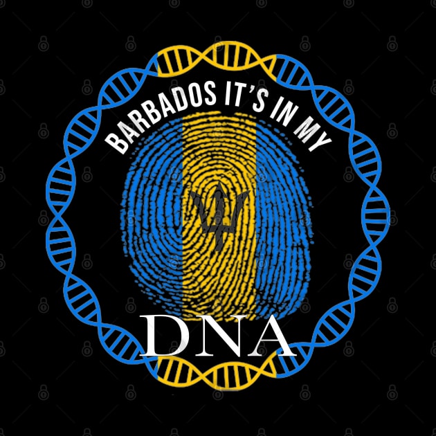 Barbados Its In My DNA - Gift for Barbadian From Barbados by Country Flags