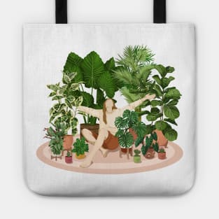Reading with plants 13 Tote
