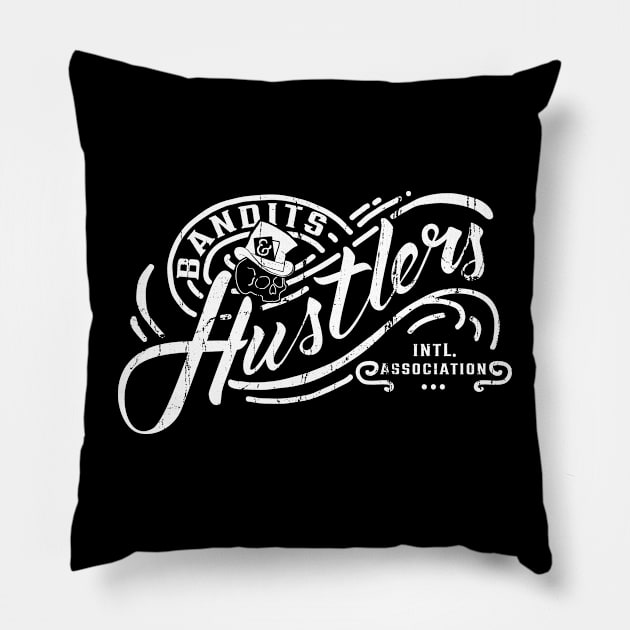 Bandits and Hustlers Pillow by Alt.Ink LLC