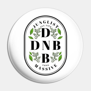 DNB - Junglist Massive Plant Life (black/green) Pin