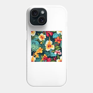 Tropical Flowers Pattern 17 Phone Case