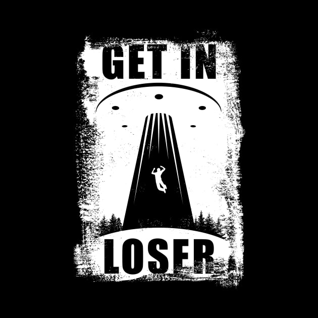 'Get in Loser' Funny Alien Abduction by ourwackyhome