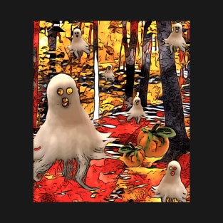 Spooky forest ghosts T-Shirt