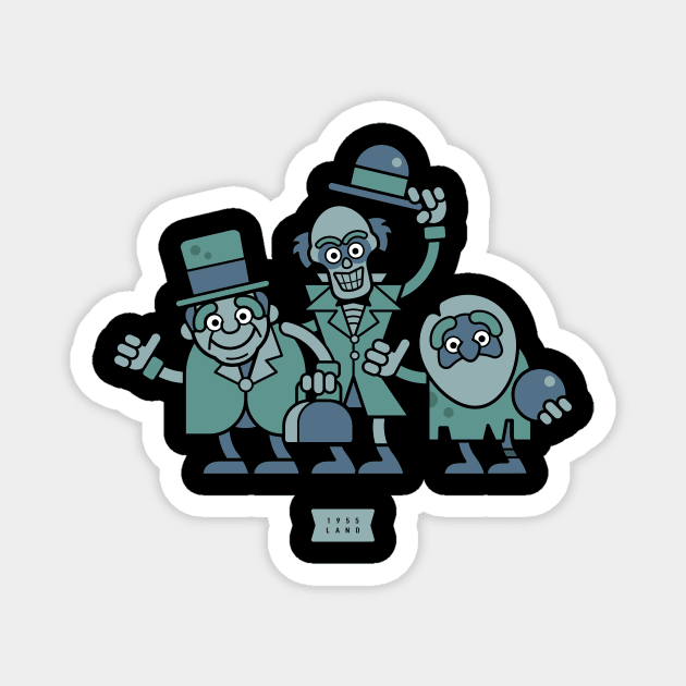 The Haunted Mansion Hitchhiking Ghosts Magnet by 1955 LAND DESIGNS